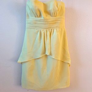 Maize yellow bridesmaid dress